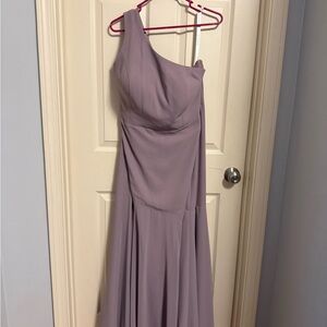 Azazie One-Shoulder Lavender Dress